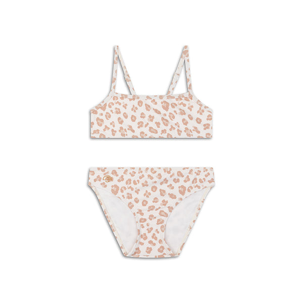 Leopard | Beige Girls UV Bikini