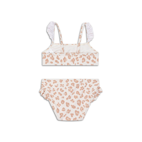 Leopard | Beige Girls UV Bikini
