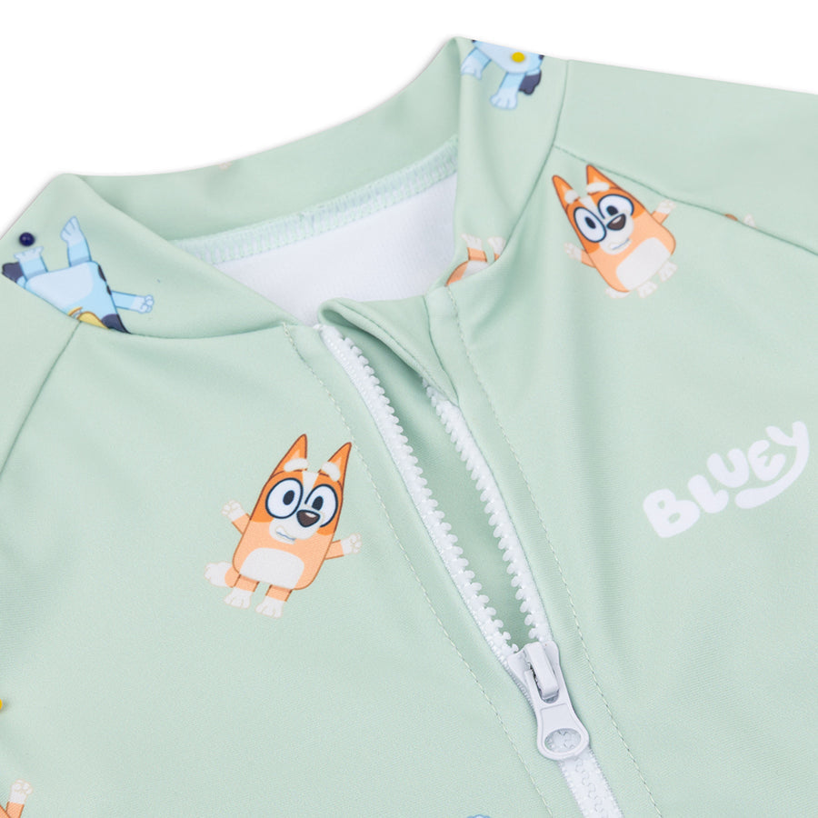 Bluey | Green UV Swimsuit for Boys