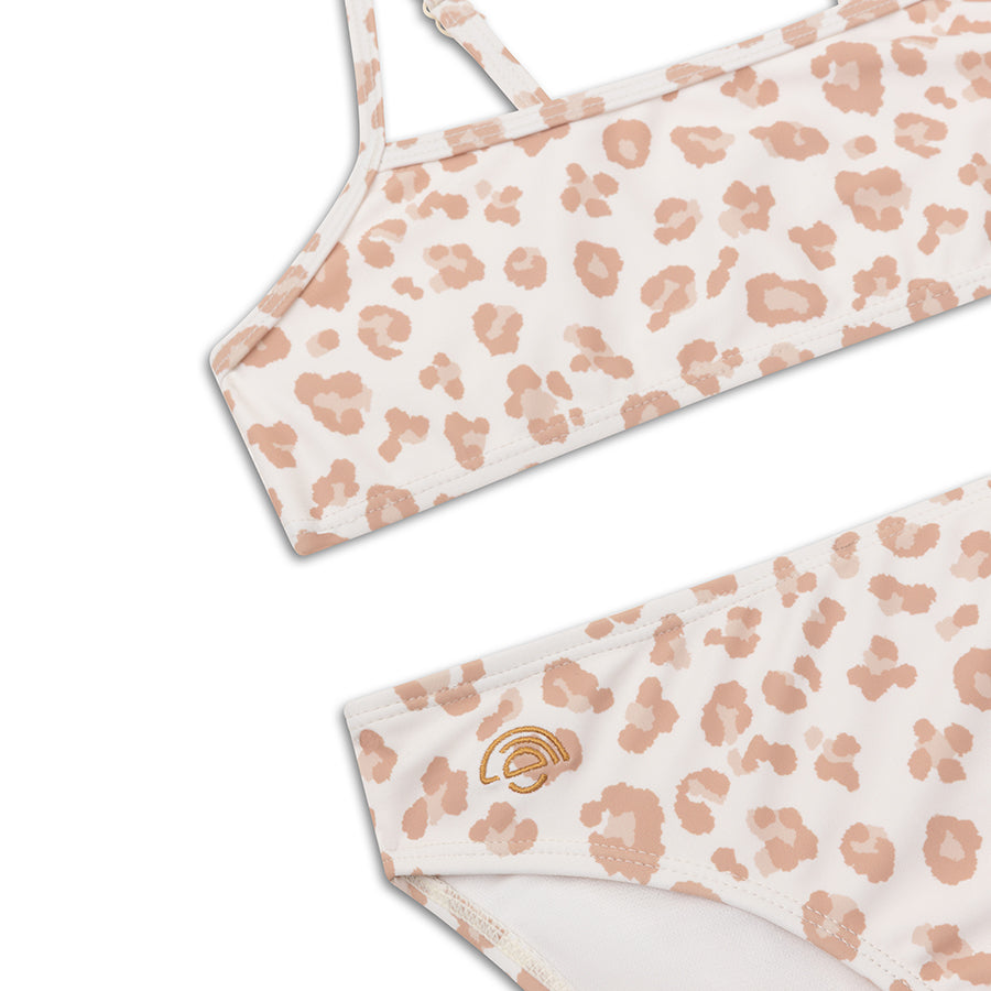 Leopard | Beige Girls UV Bikini