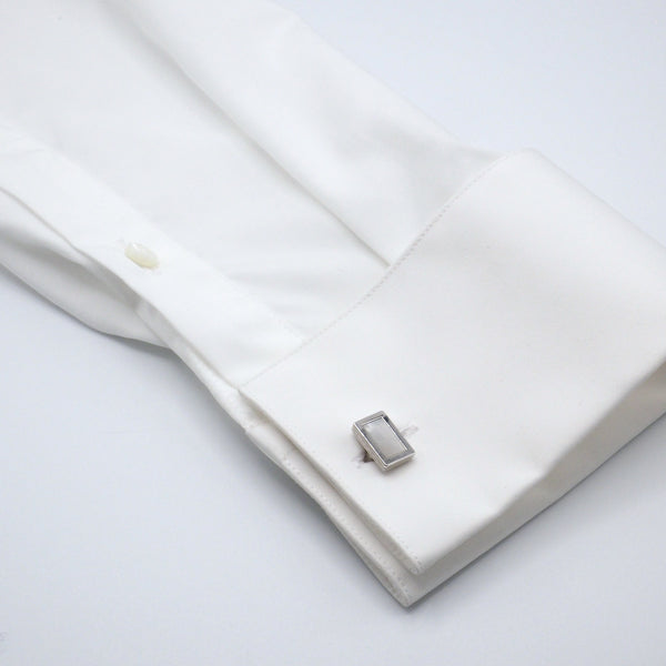 Rectangular Mother-of-Pearl Cufflinks