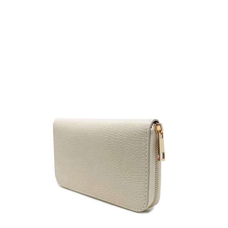 Large Leather Wallet with Dollar Pattern - K004
