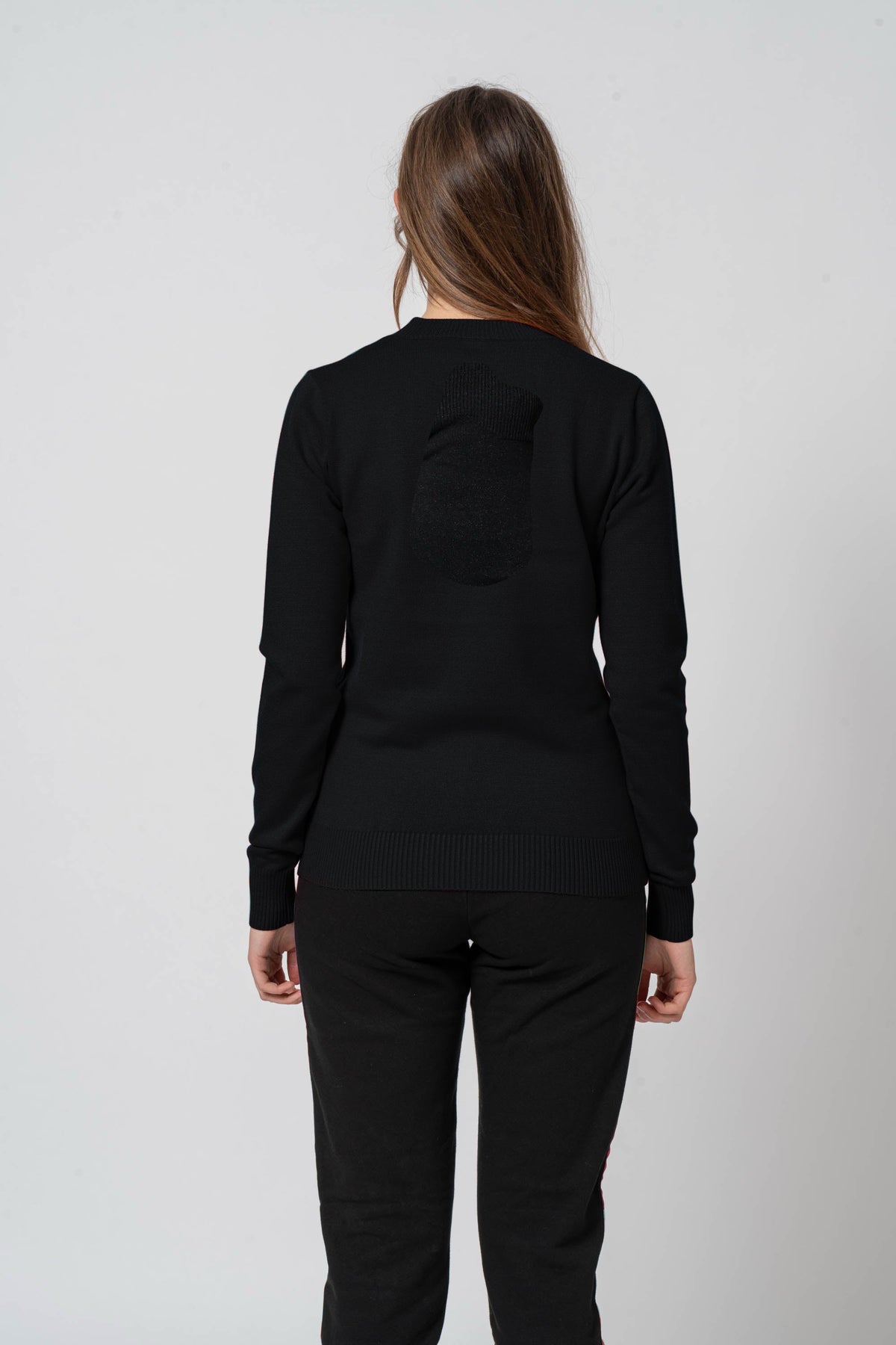 Basic Black Crew Neck Sweater