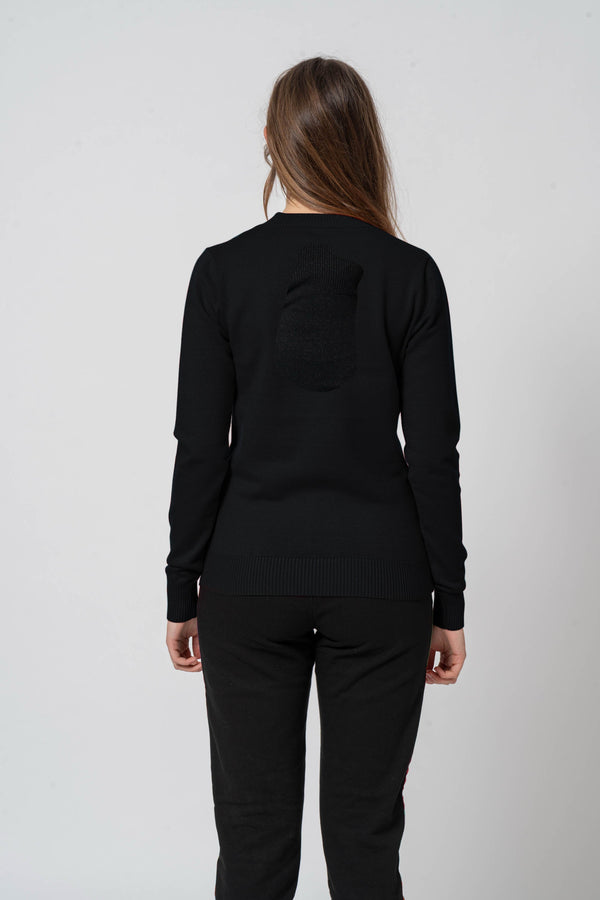 Basic Black Crew Neck Sweater