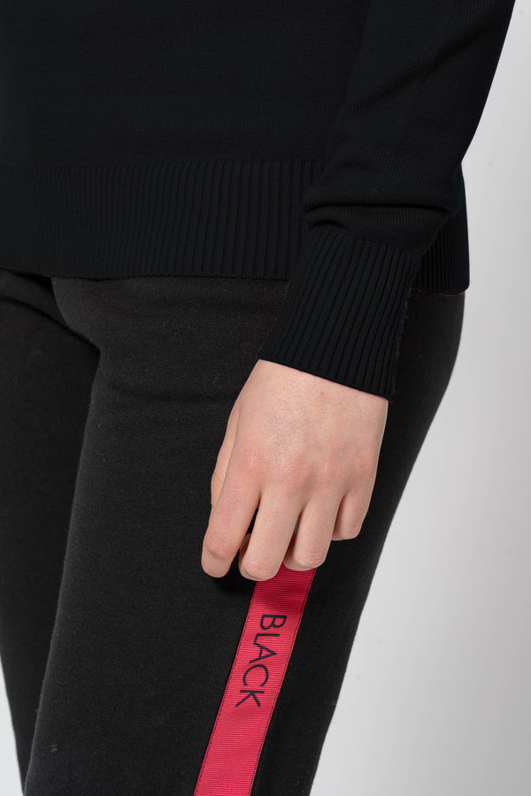 Basic Black Crew Neck Sweater