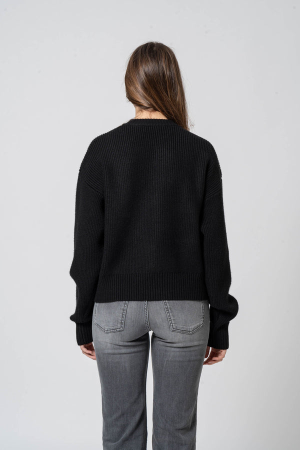 Short zip sweater