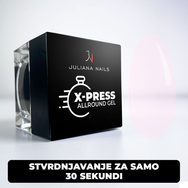 X-Press Allround Gel – 30 sec. – Clear Rose