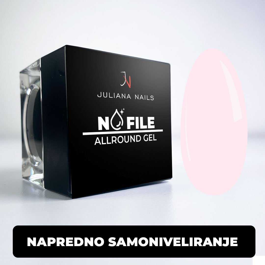 No File Allround Gel - Milky Rose
