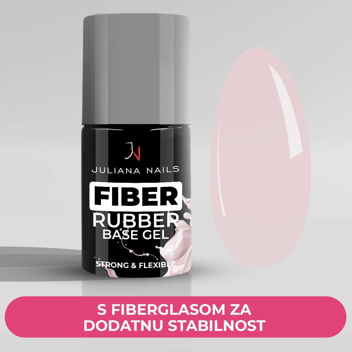 Fiber Rubber Base Gel - Natural Beige