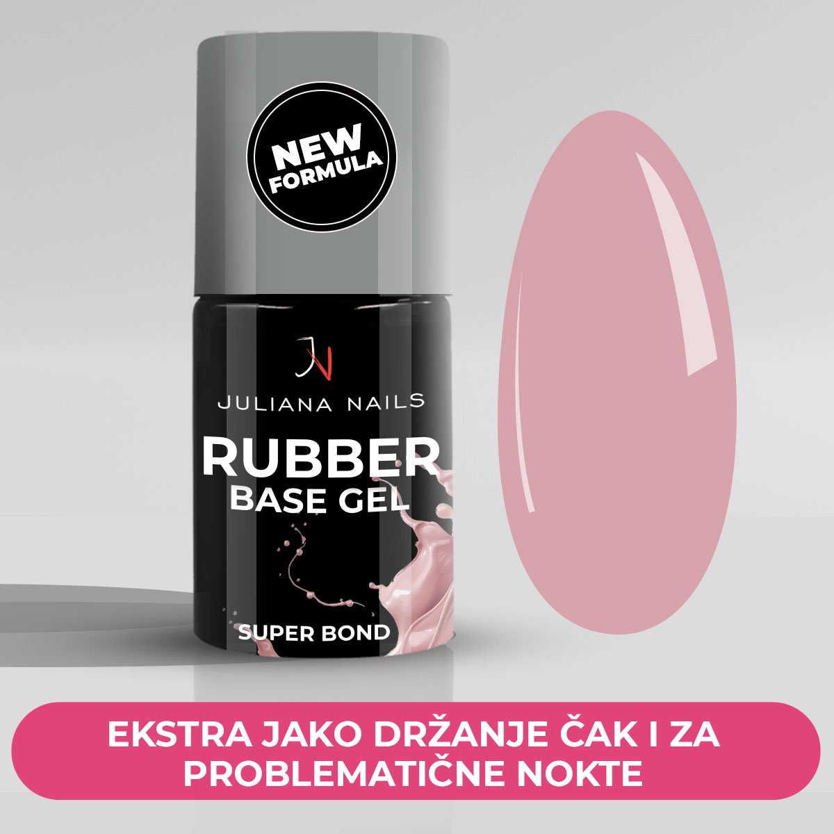 Rubber Base Gel - Natural Rose