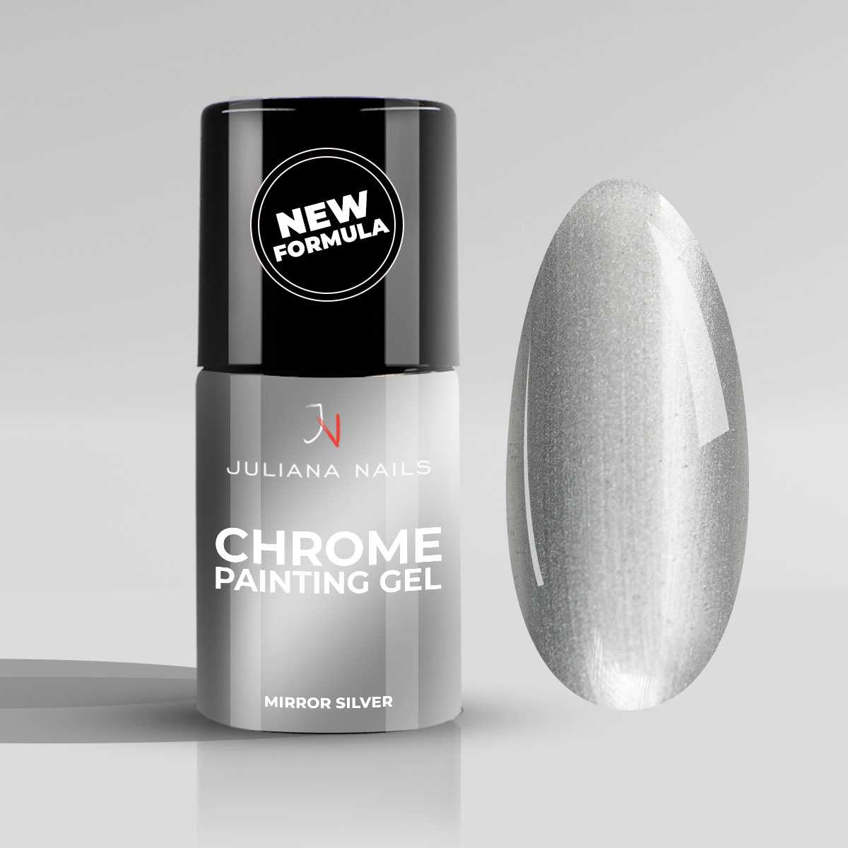 Chrome Painting Gel - Mirror Silver 6ml
