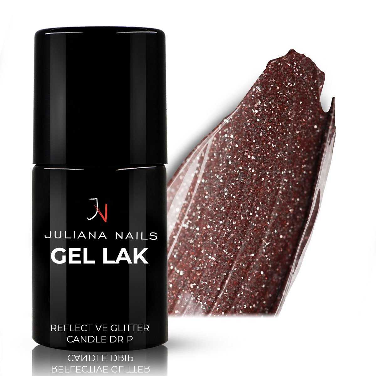 Gel Polish Reflective Glitter Candle Drip 6ml