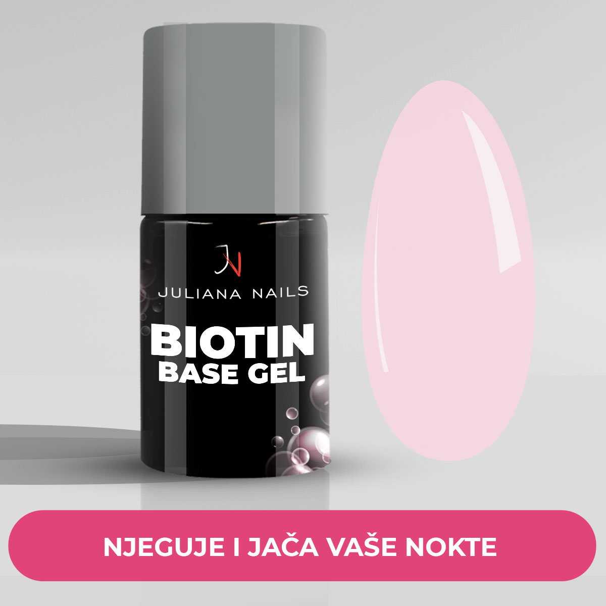 Biotin Base Gel - Milky Rose