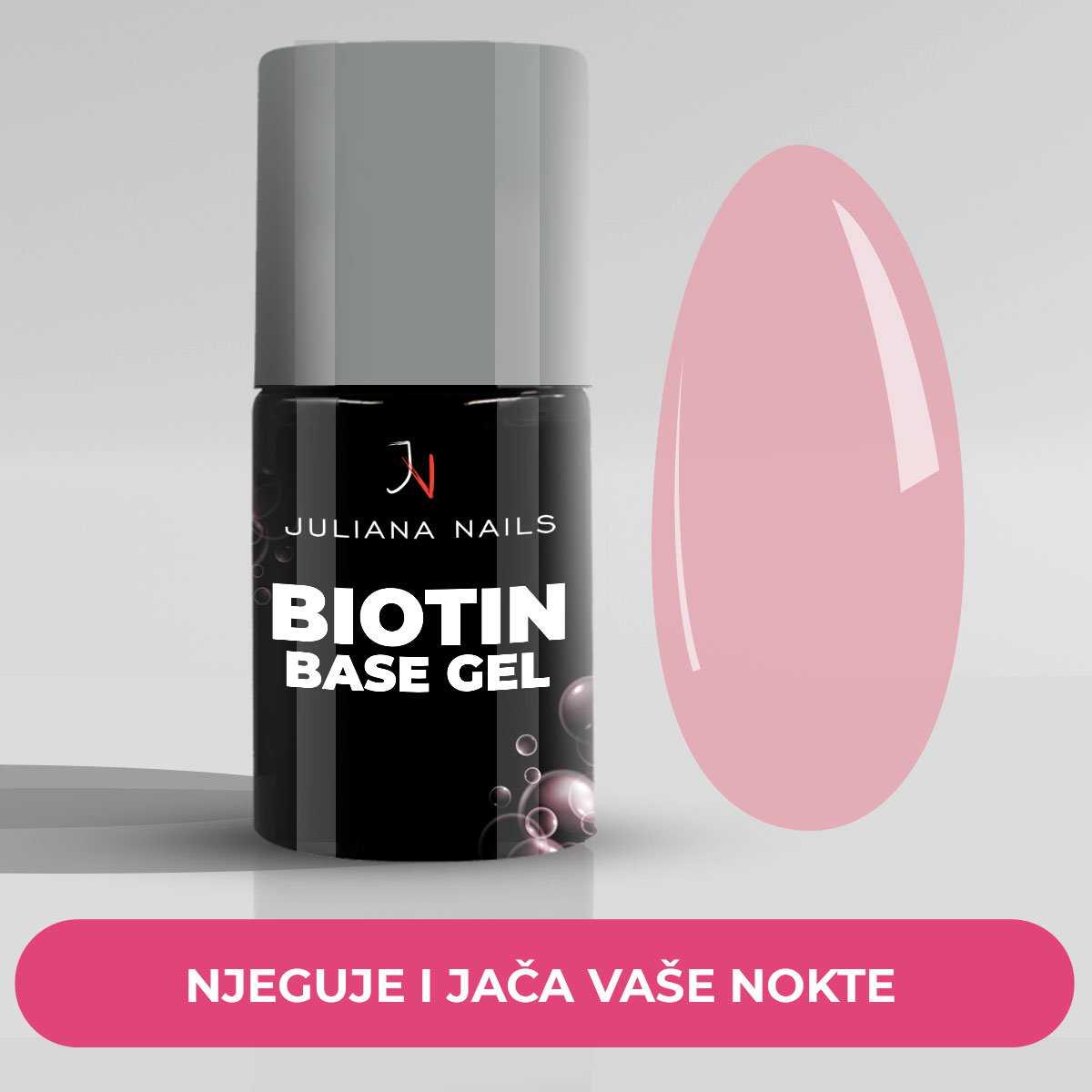 Biotin Base Gel - Natural Rose