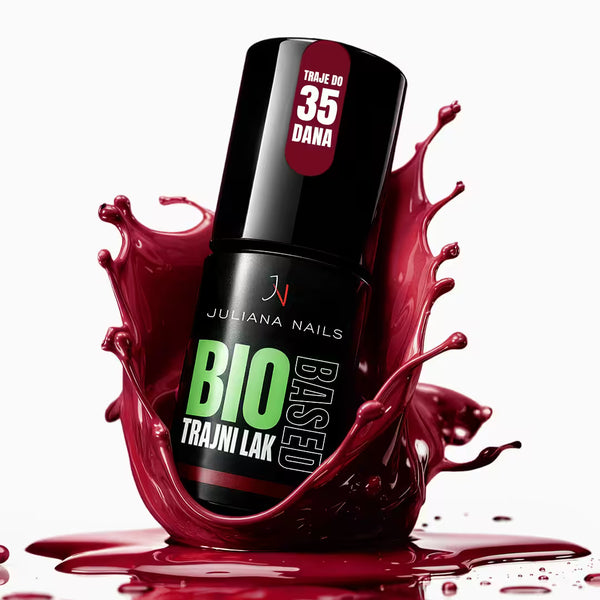 BioBased Permanent Nail Polish - Deep Cherry 6ml