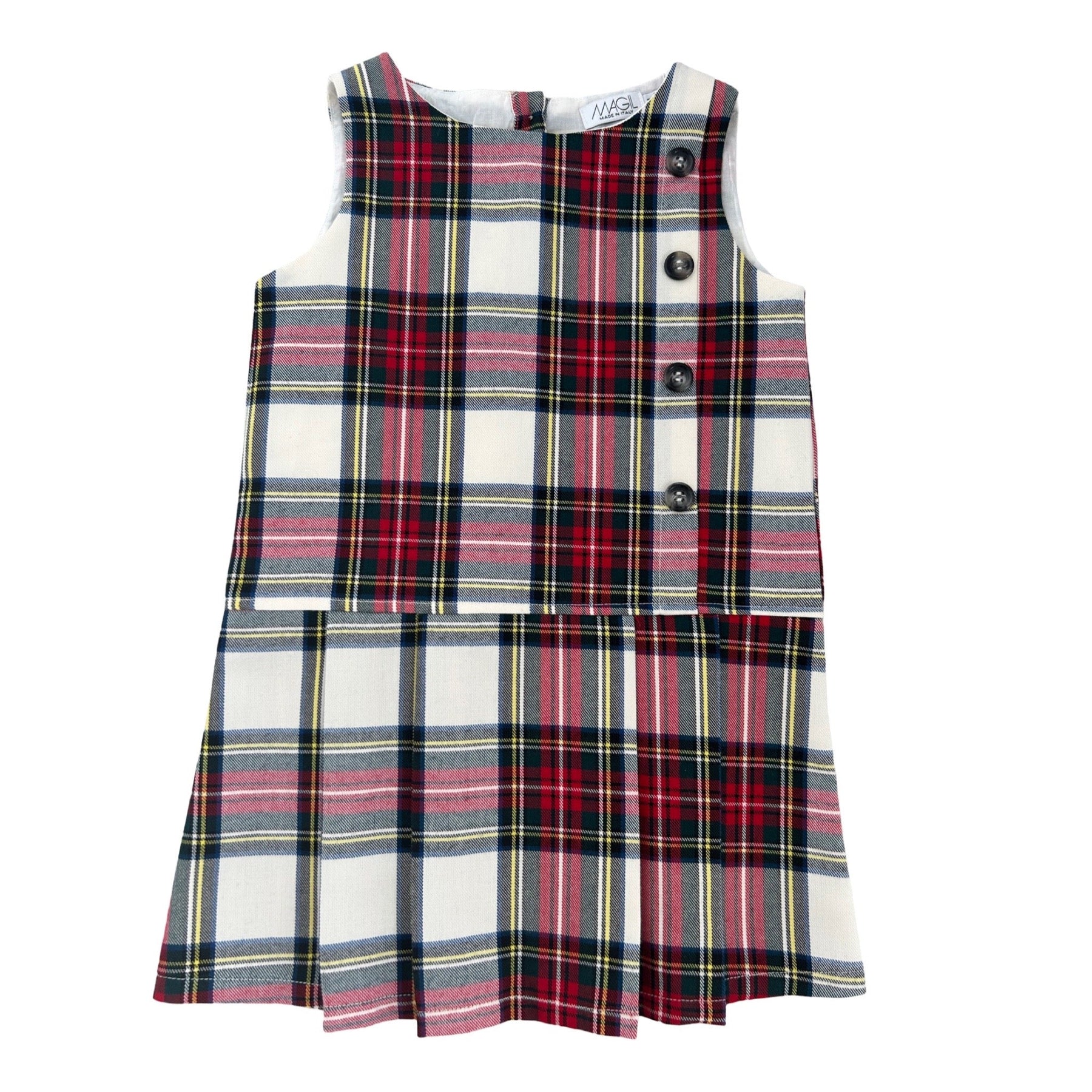ROBE SANS MANCHES À CARREAUX