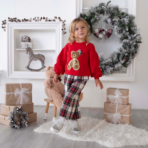 SWEATSHIRT WITH BEAR EMBROIDERY