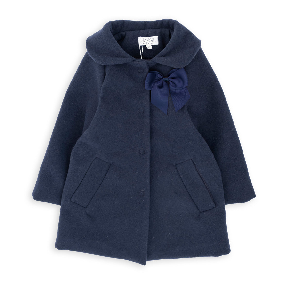 CAPPOTTO IN PANNO CON FIOCCO