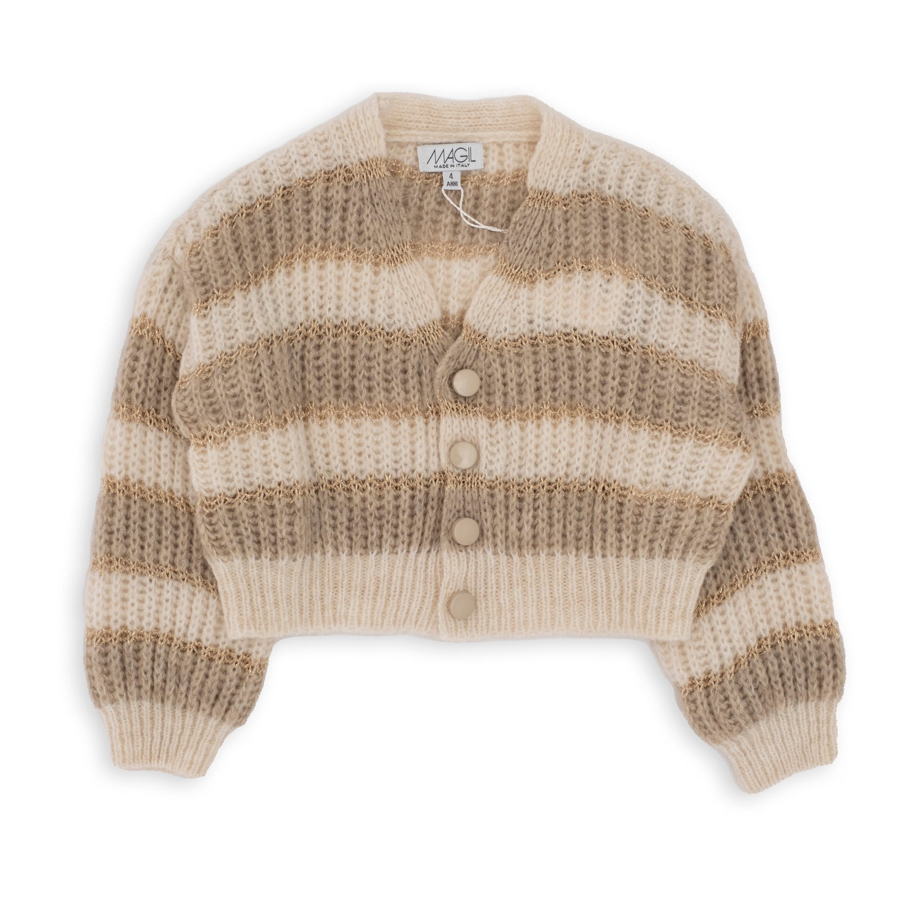 CARDIGAN IN MAGLIA A RIGHE