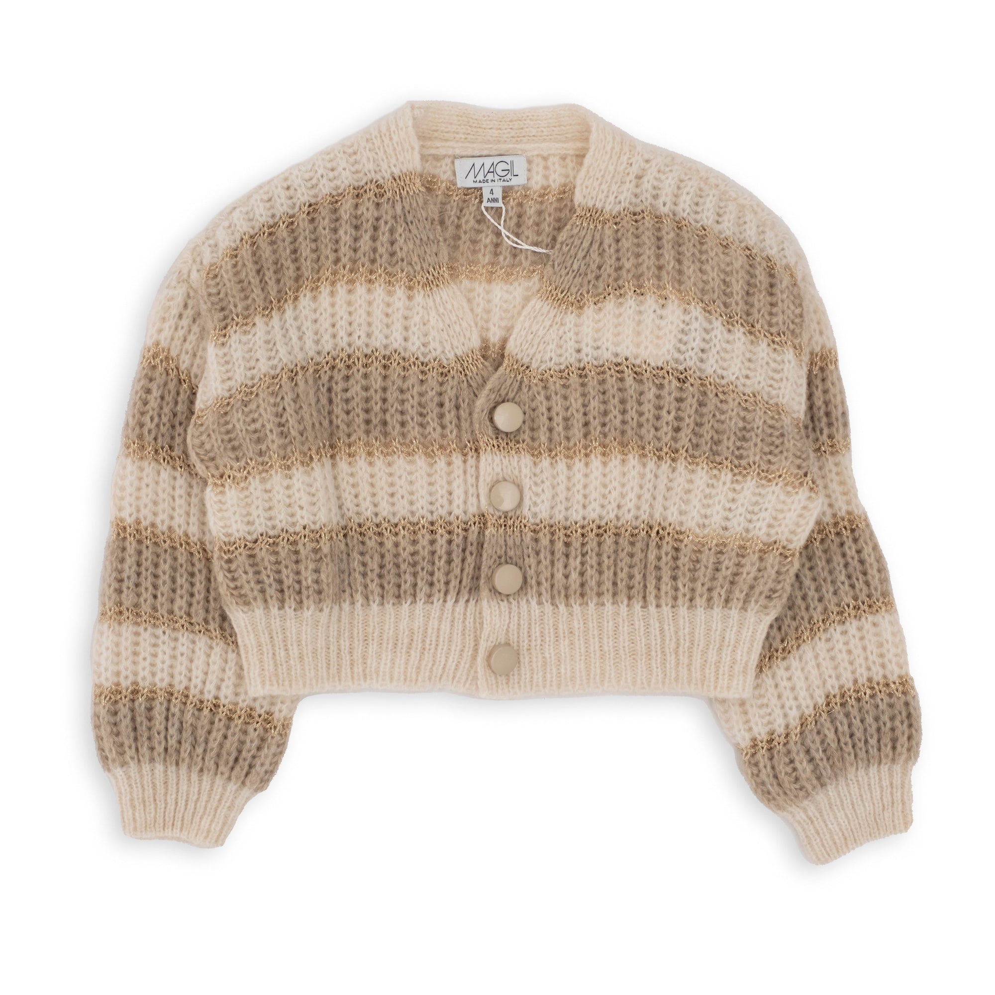 CARDIGAN IN MAGLIA A RIGHE