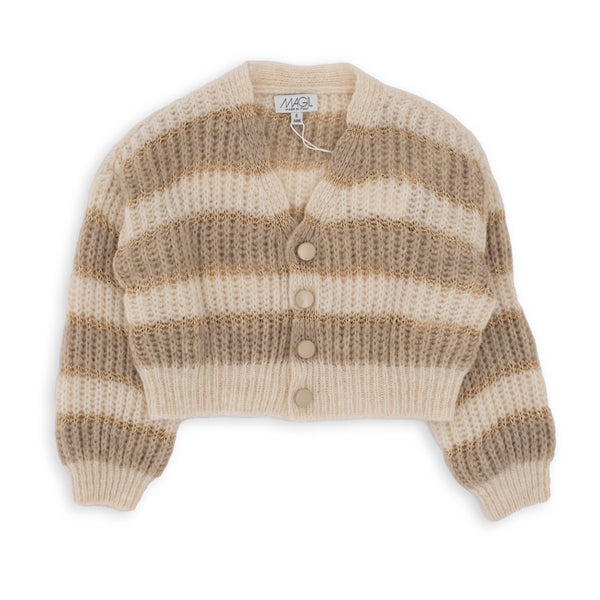 CARDIGAN IN MAGLIA A RIGHE