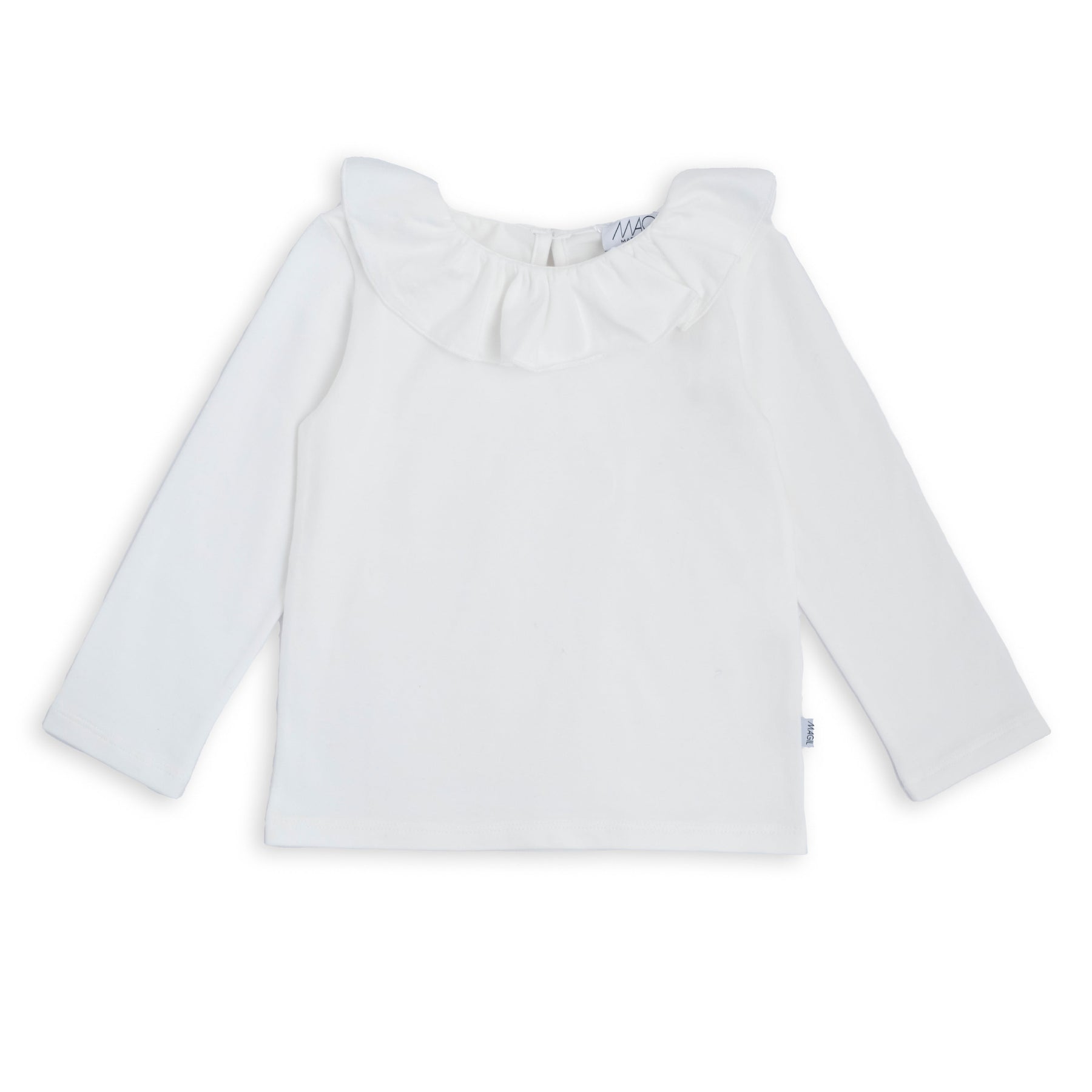 T-SHIRT COLLO CON VOLANT