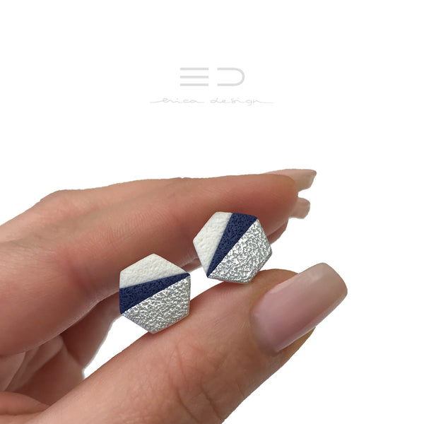 GO | wit - marineblauw - zilver