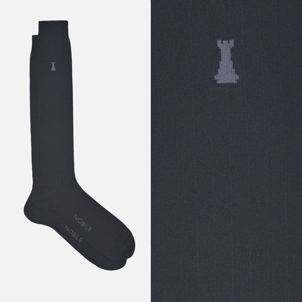 Jules César - Chaussettes longues à côtes fines