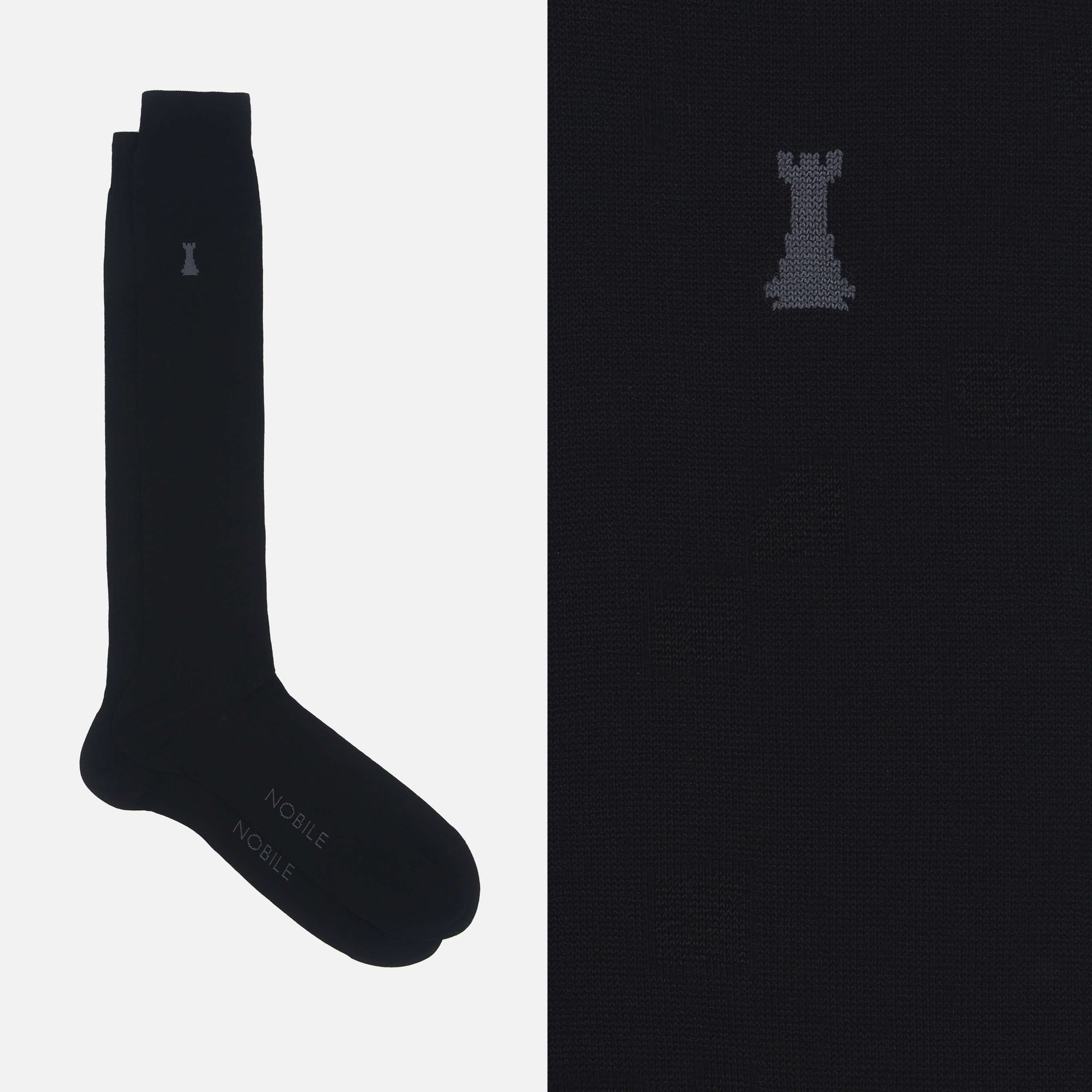 Jules César - Chaussettes longues à côtes fines