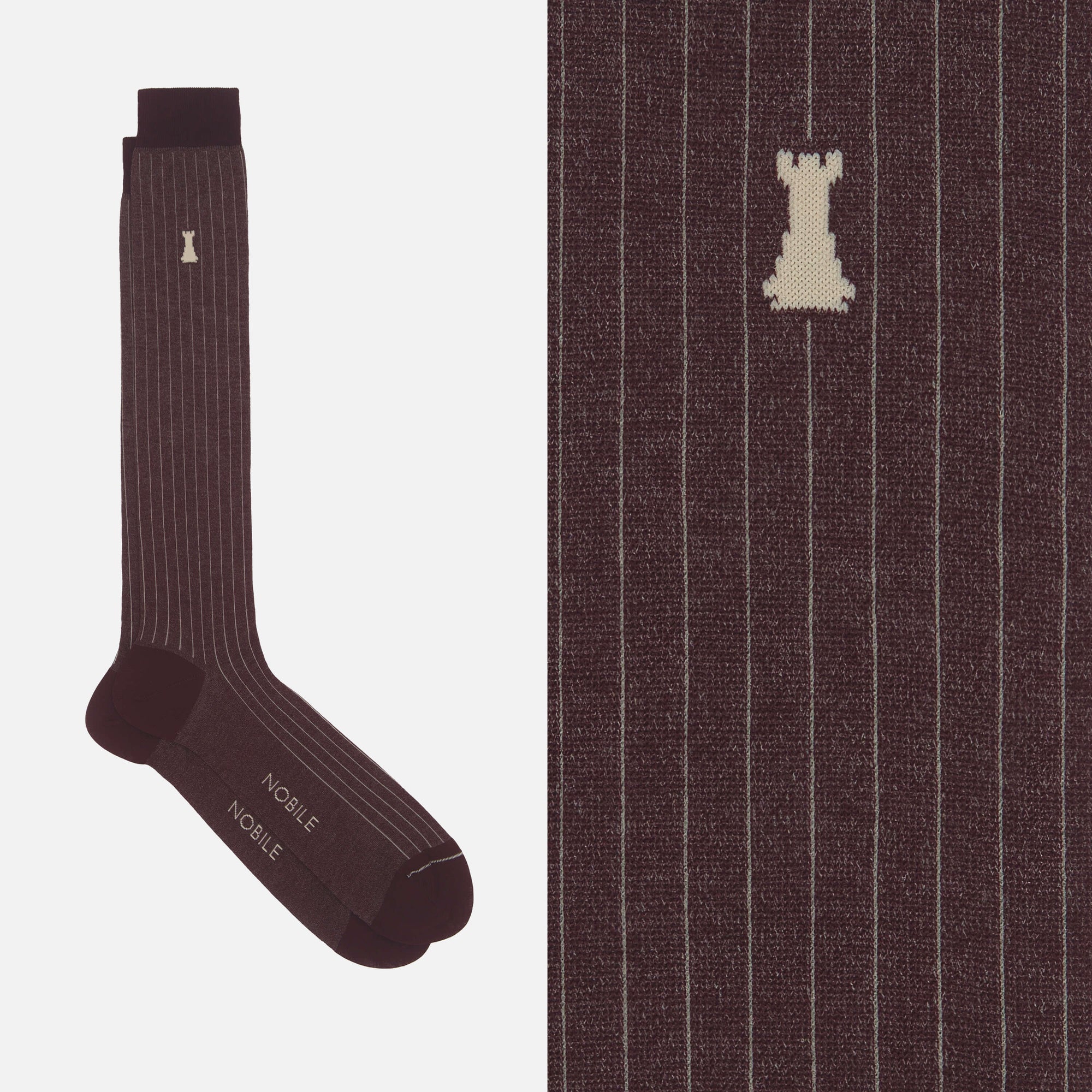 Julius Caesar - Long fine ribbed socks