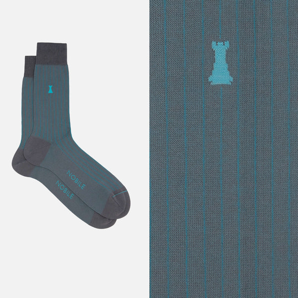 Boîte de 12 paires de chaussettes courtes pour hommes en Filoscozia® - Motifs iconiques