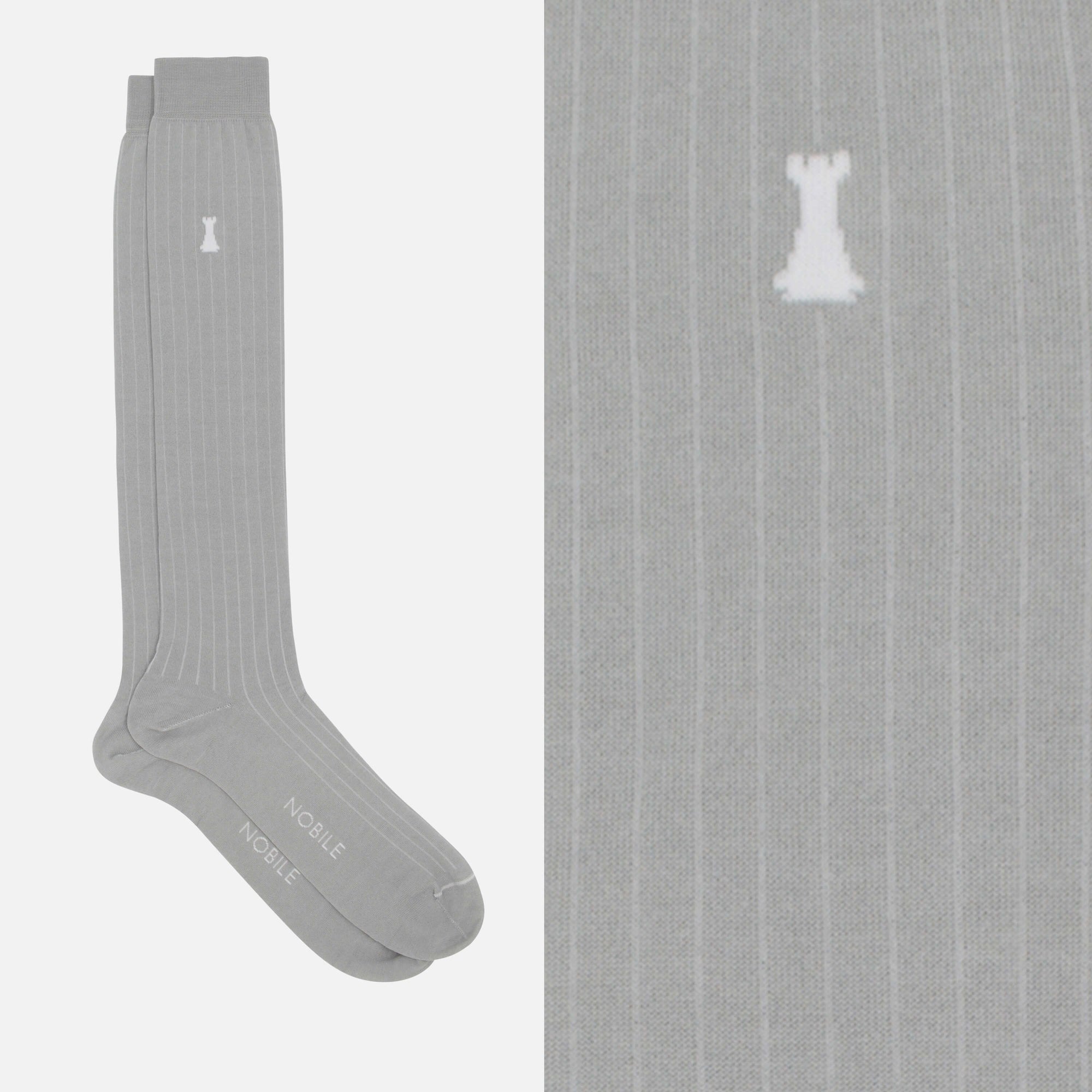 Box of 12 pairs of long socks - Noble Micro-rib