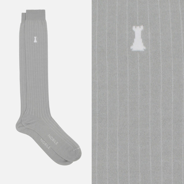 Box of 12 pairs of long socks - Noble Micro-rib