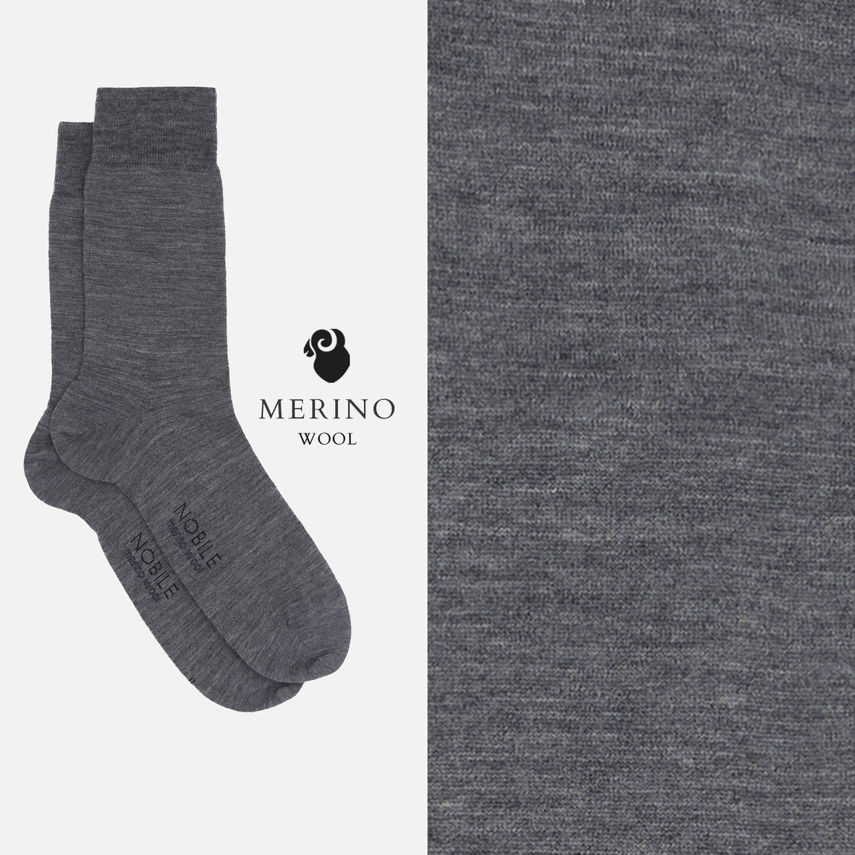 Noble Essential - Short Merino Wool Solid Color Socks