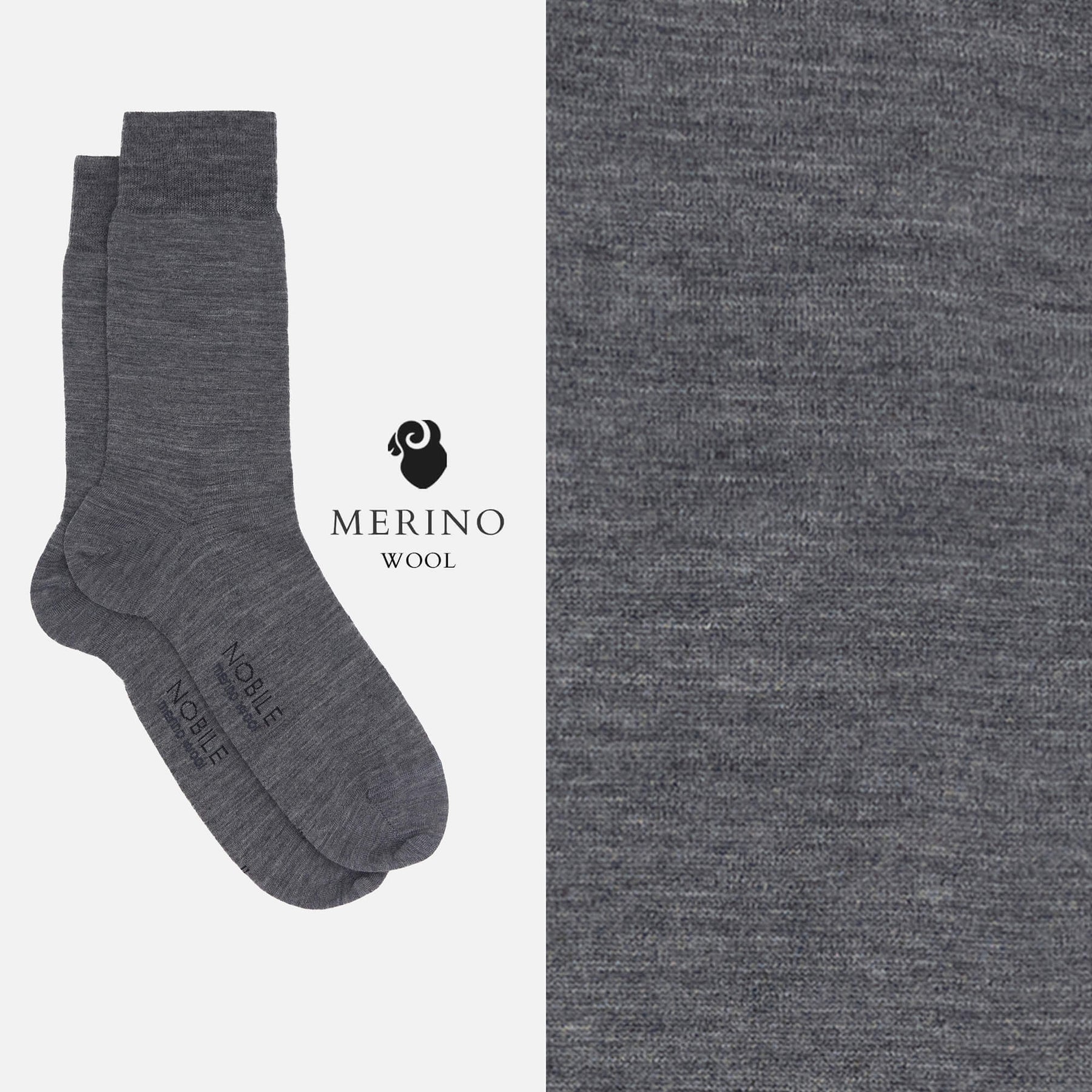 Noble Essential - Short Merino Wool Solid Color Socks