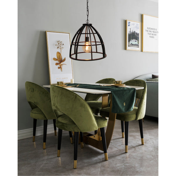 Various Frame Pendant Light – Ø47 cm – Black Steel – Industrial Hanging Lamp – E27 Socket