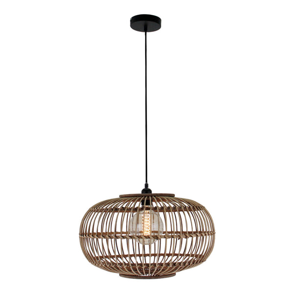 Various Woven hanglamp – Ø48 cm – 1 lichts – bamboe – natuur
