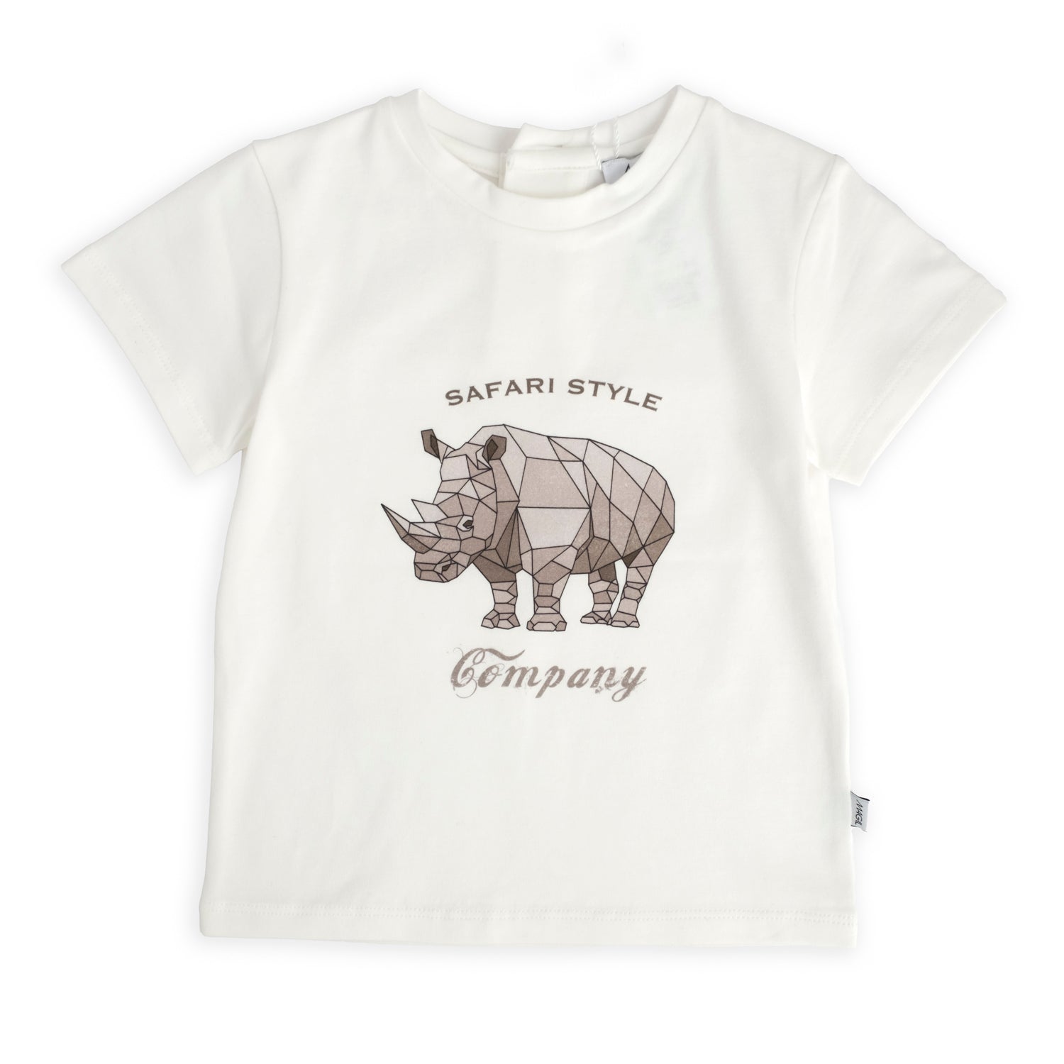 T-shirt stampa rinoceronte