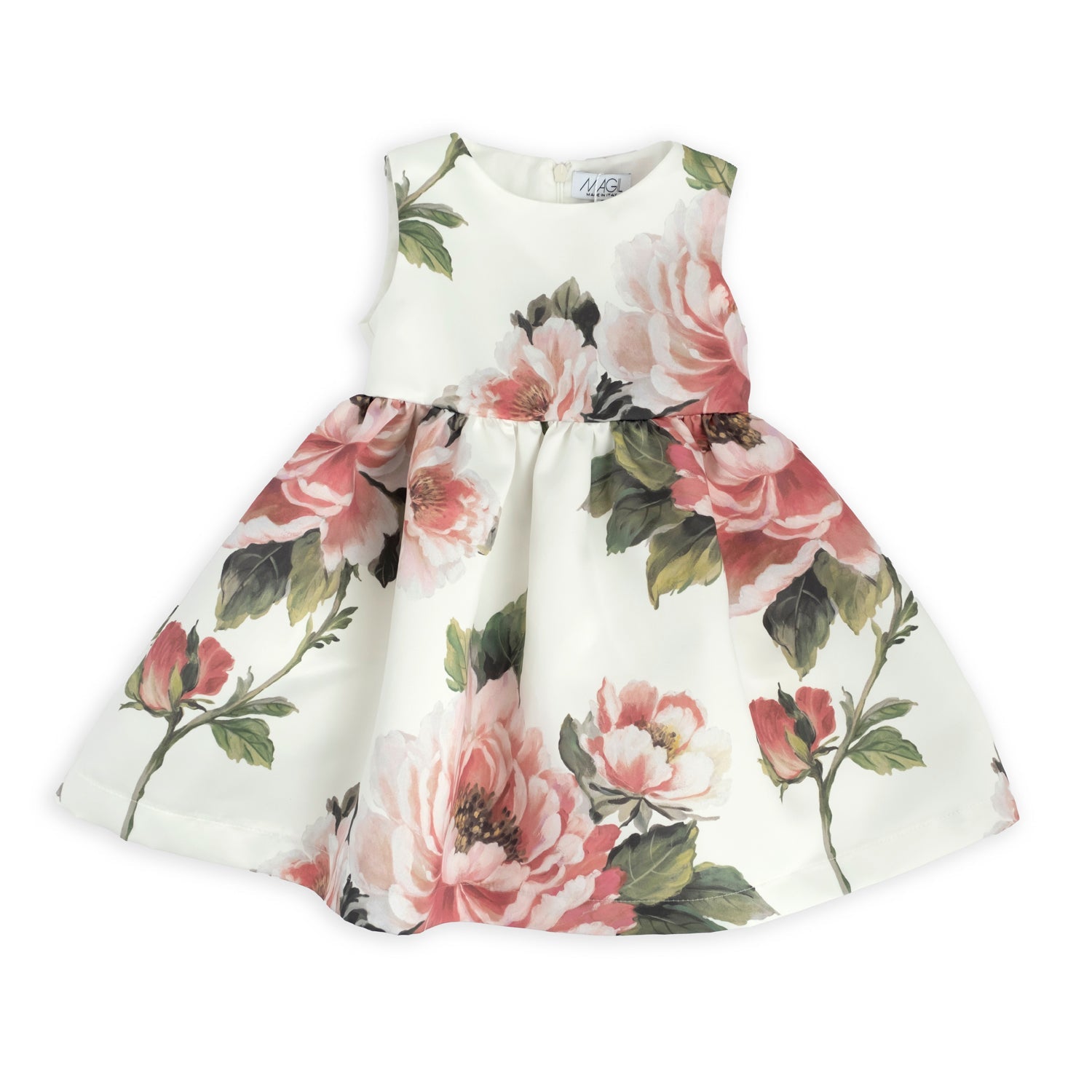 Abito in raso stampa fiori | Magil