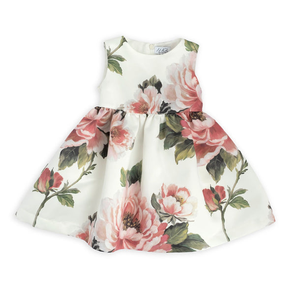 Abito in raso stampa fiori | Magil