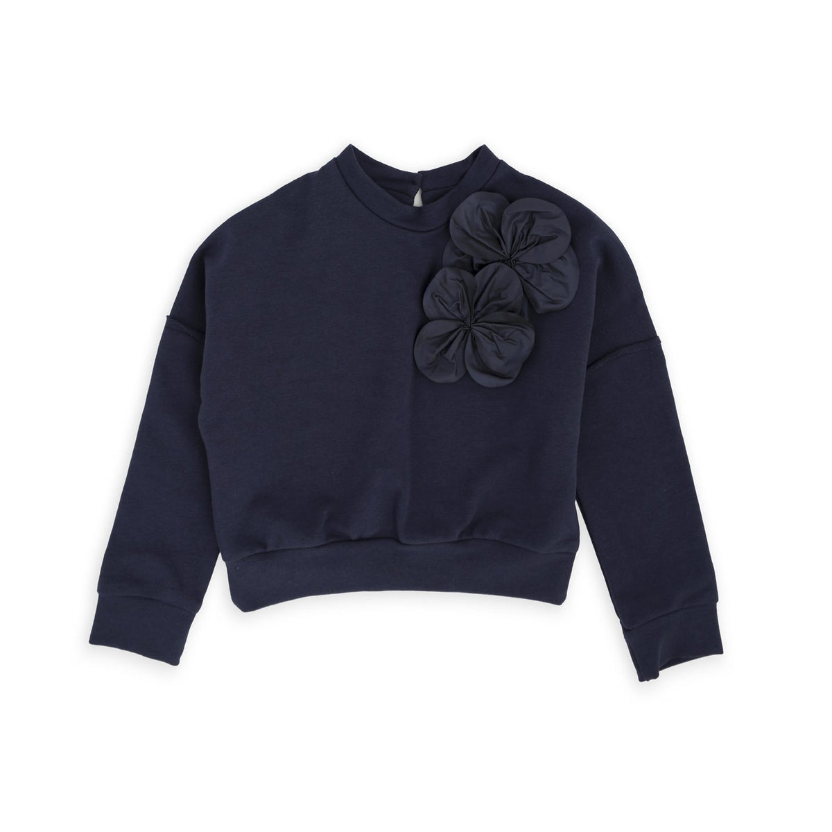 Maglia in felpa con fiori