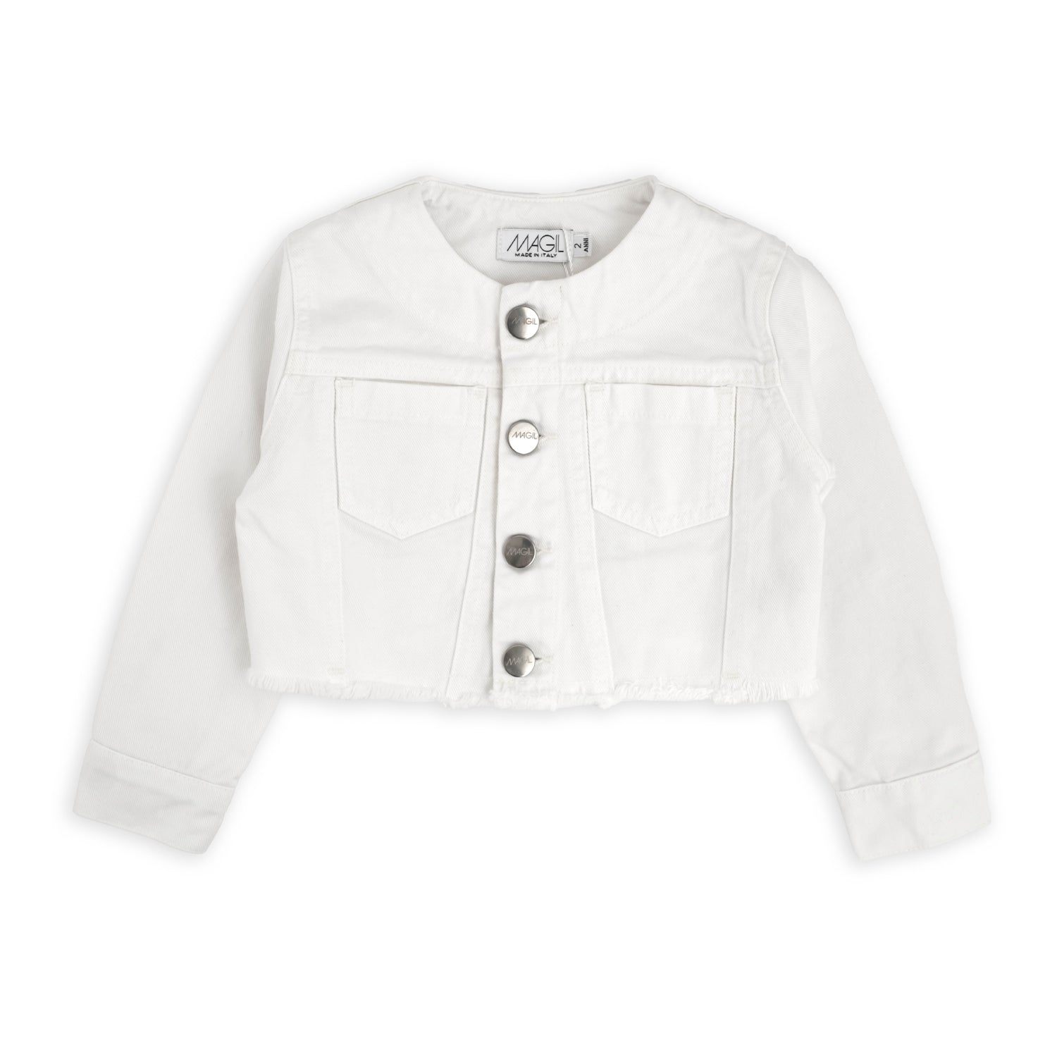 Giubbino denim bianco