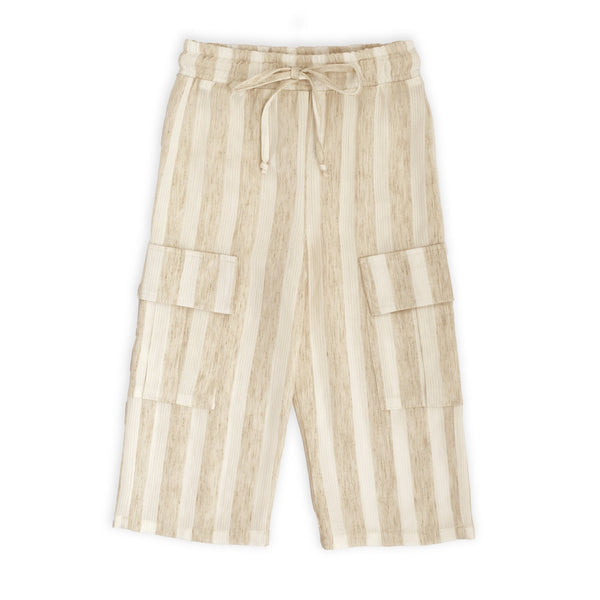 Pantaloni in lino rigato | Magil