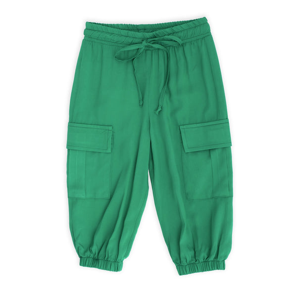 Pantalone cargo in viscosa