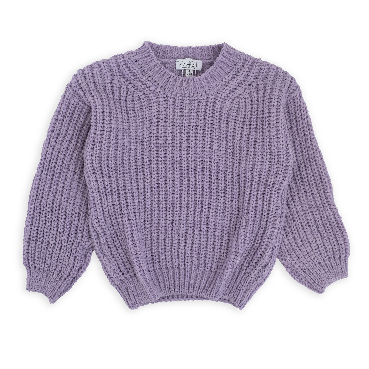 Pullover fettuccia punto largo