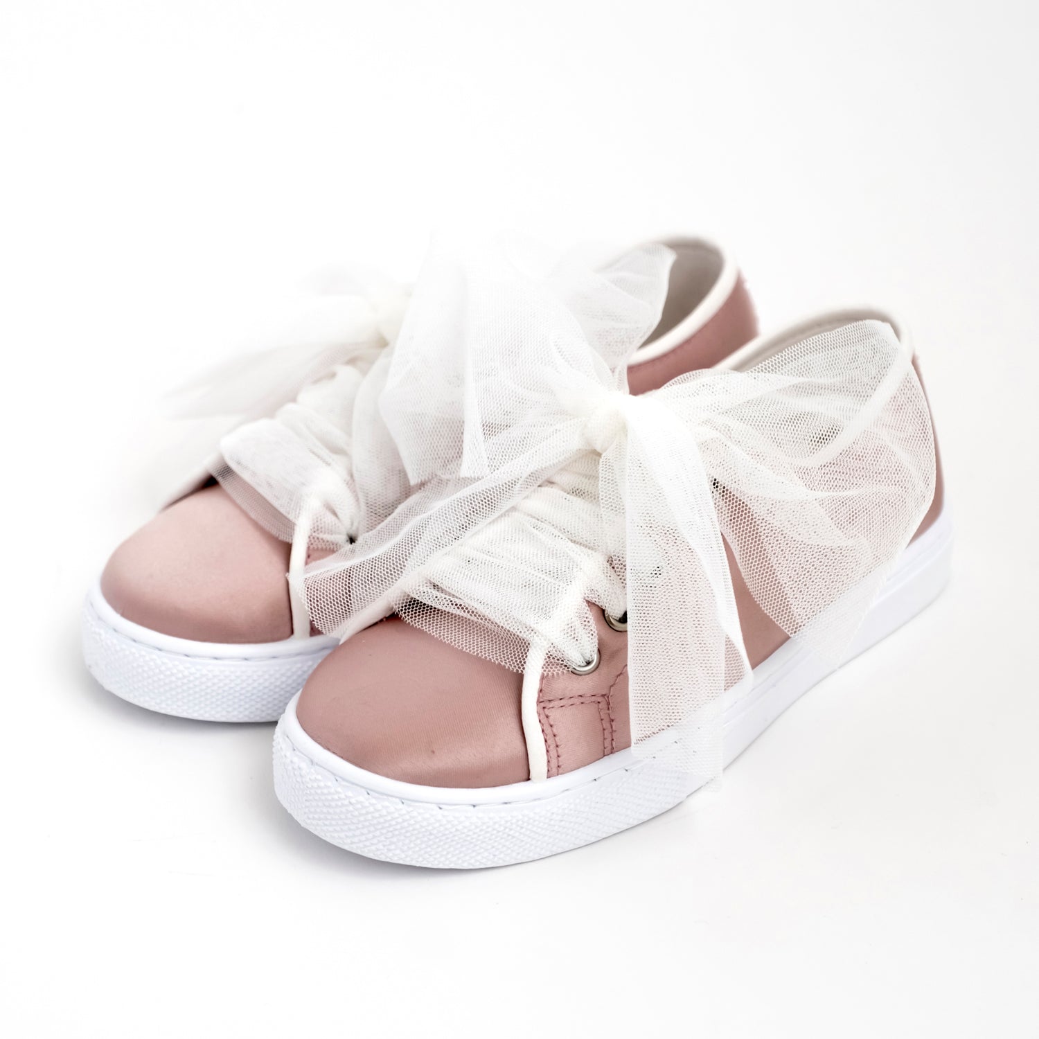 SATIN TENNIS WITH TULLE LACES