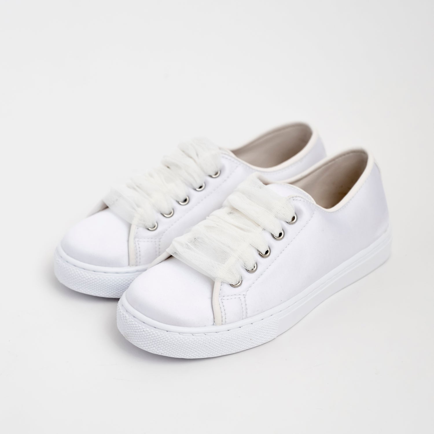 Tennis in raso con fiore