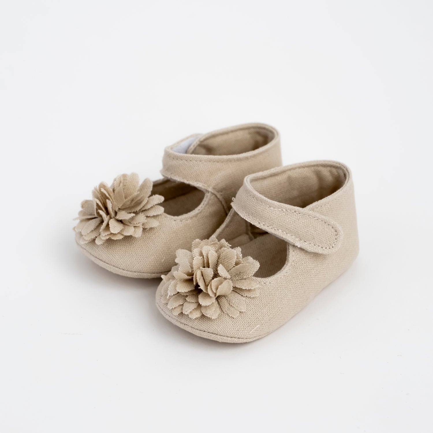 Scarpina da culla in lino