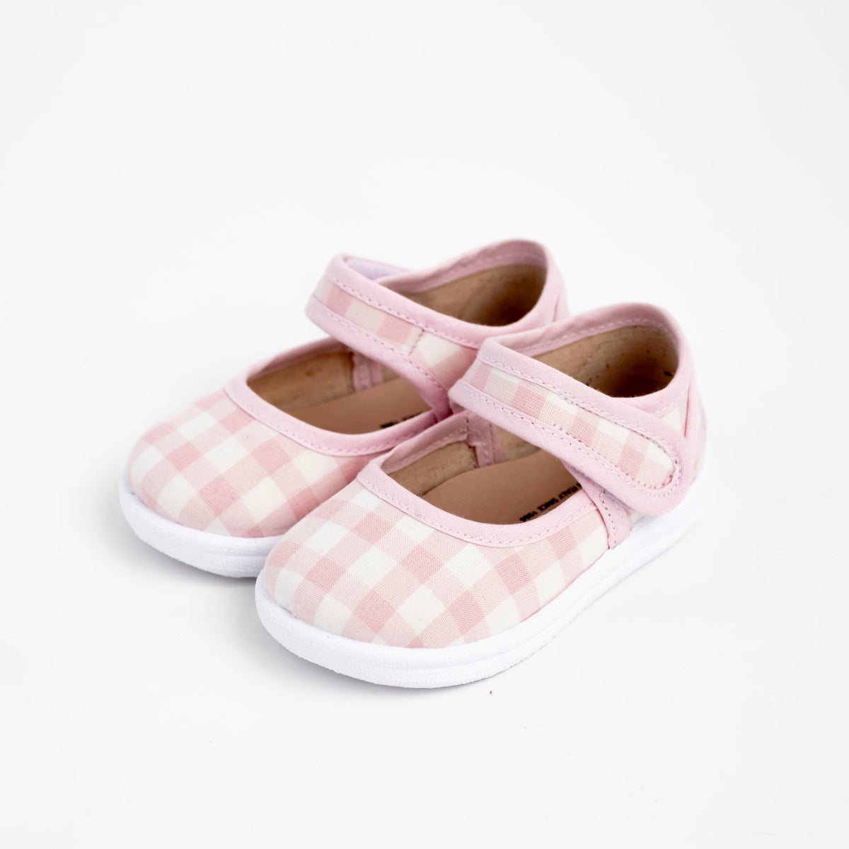 Bebe' con velcro in vichy