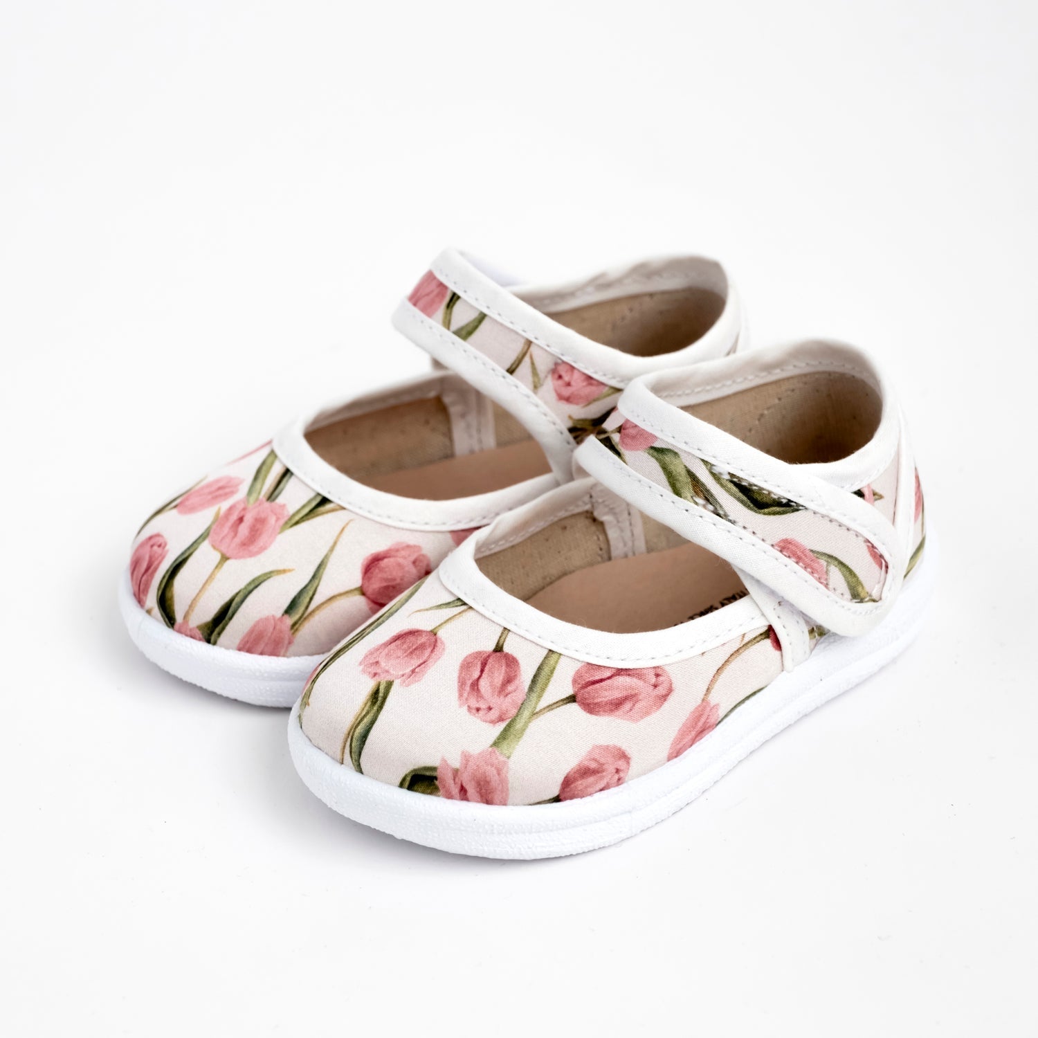 Bebe' con velcro tulipani